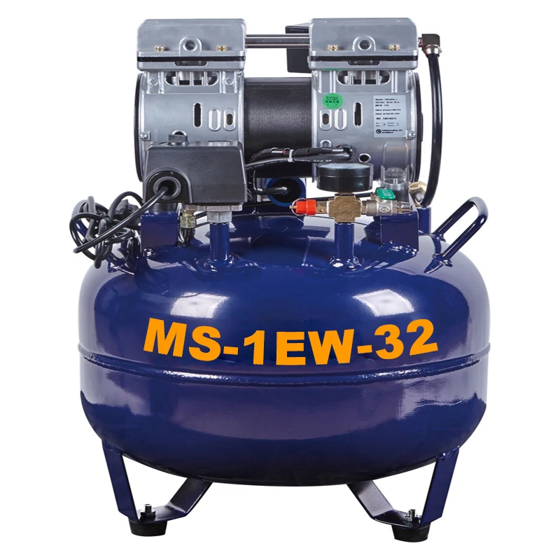 

1KW ac power oil free dry air compressor 32L silent oilless air compressor equipment 32 liter wholesale