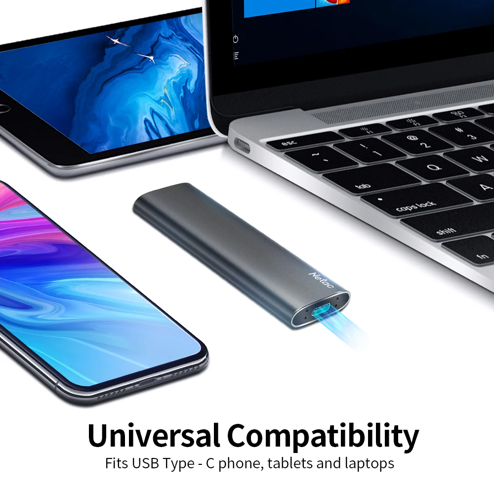 Портативный SSD-накопитель Netac на 2 ТБ внешний жесткий диск SSD 500 ГБ 250 внешние