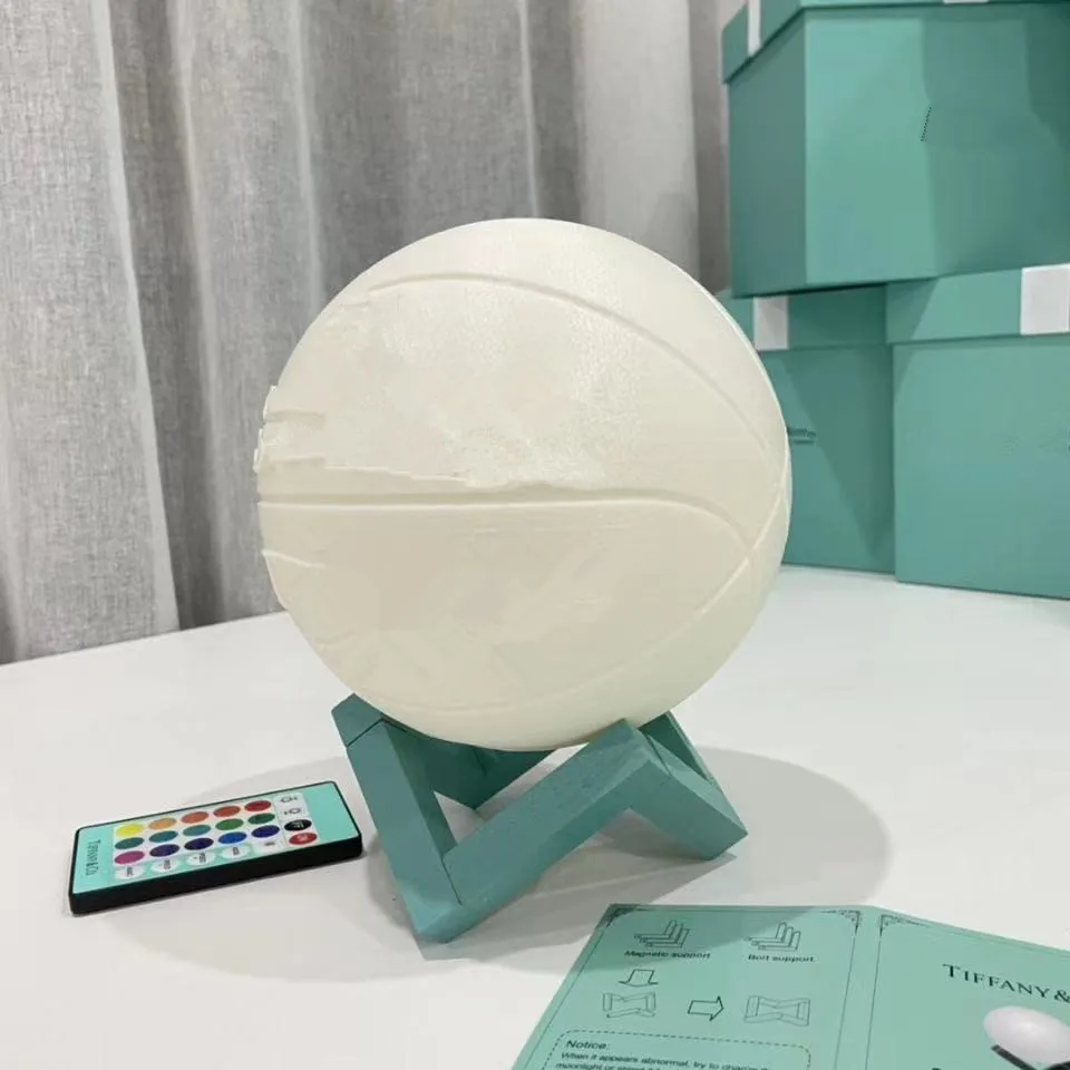 

2022 classic Exquisite craftsmanship blue basketball classic night light color can change birthday gifts Christmas gifts