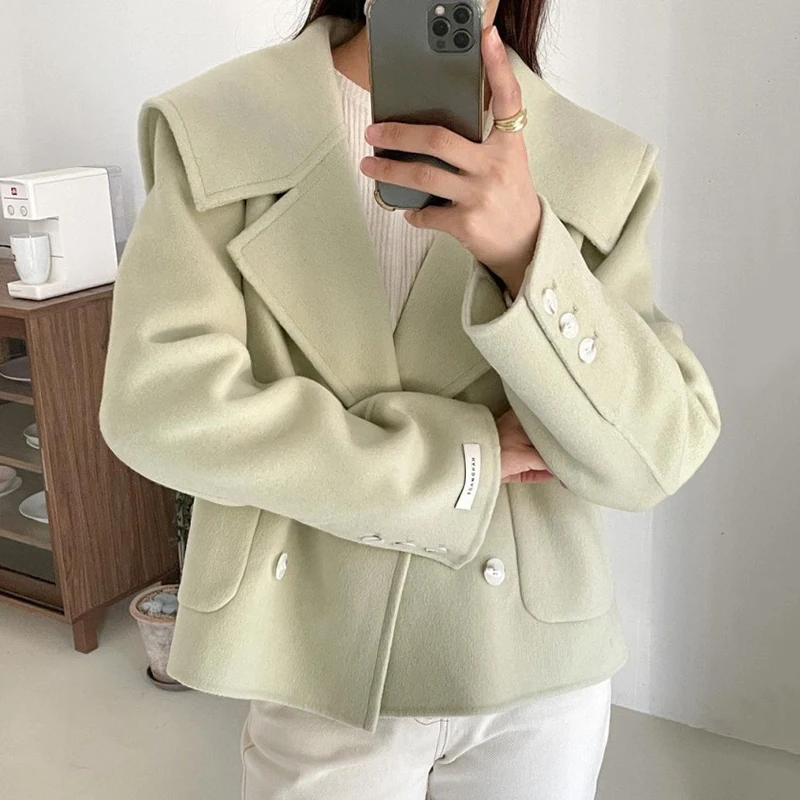 Женская куртка Onalippa Осень-зима 2021 французское темпераментное двубортное