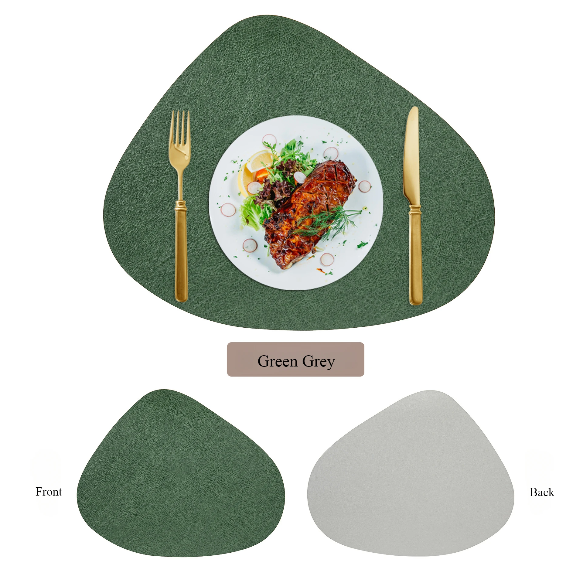 

Скандинавские подставки HaiYinXin из полиуретана, имитация воловьей кожи, набор (1/2/4/6/10 шт.)