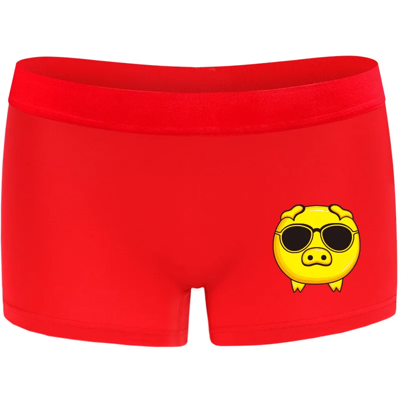 

HaleyChan красное милое нижнее белье с героями мультфильмов, 1 упаковка, трусы-боксеры для женщин, сорванец, транс-лесбиянка, трансгендерное нижн...