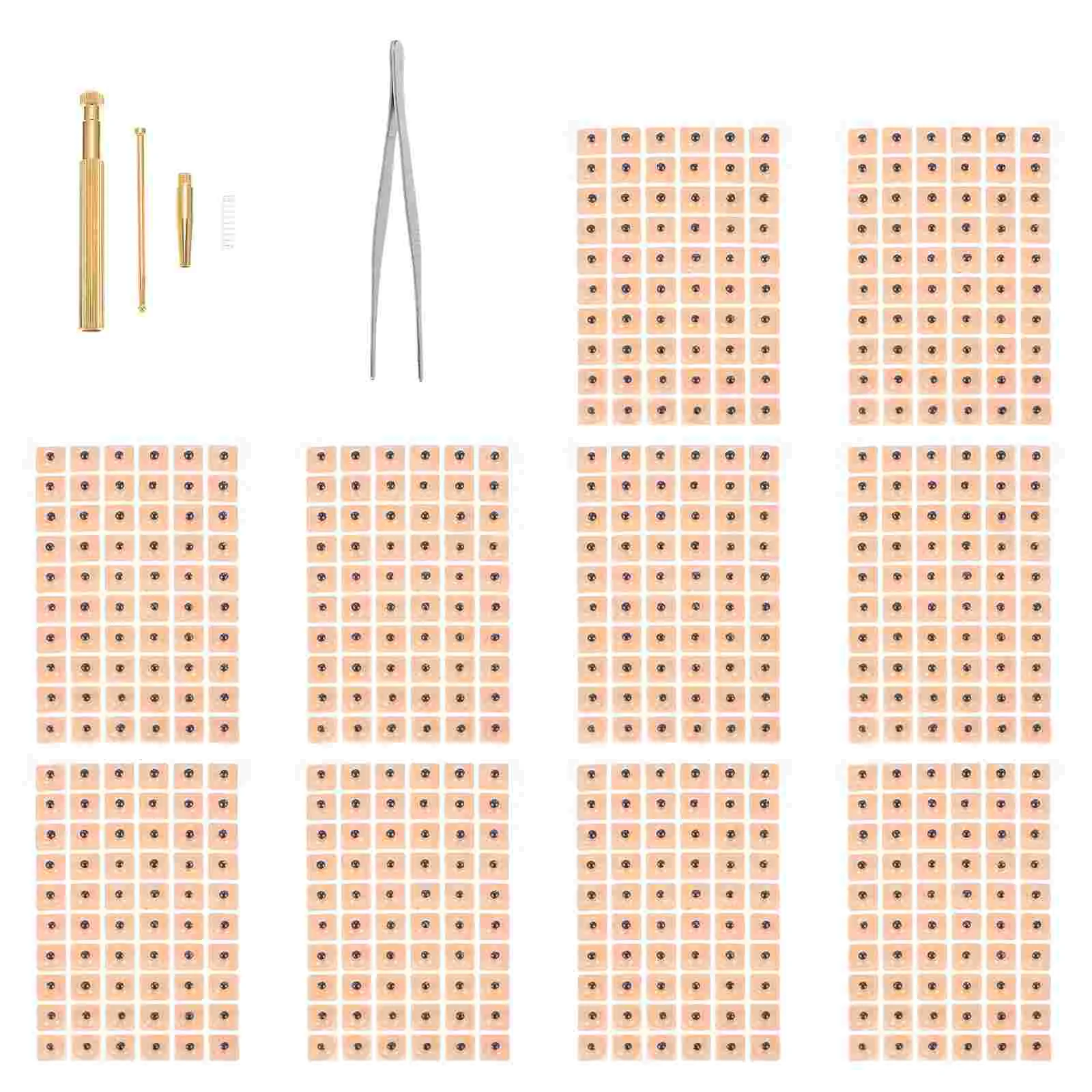 

Facial Kit Plaster Acupoint Ear Stickers Perforation Healthy Pvc Press Patches Treatment Tool Auricular