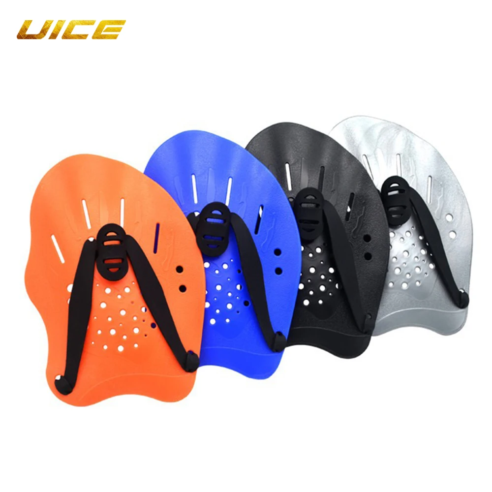 

Swimming Paddles Training Adjustable Hand Webbed Gloves Pad Fins Flippers For Men Women Kids Hand Fins