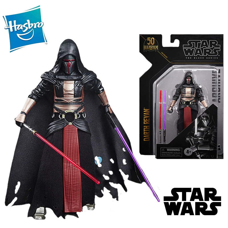 

Hasbro Lucasfilm 50Th Limited Star Wars The Black Series Darth Revan 6 Inches 16Cm Retro Original Action Figure Gift Collection