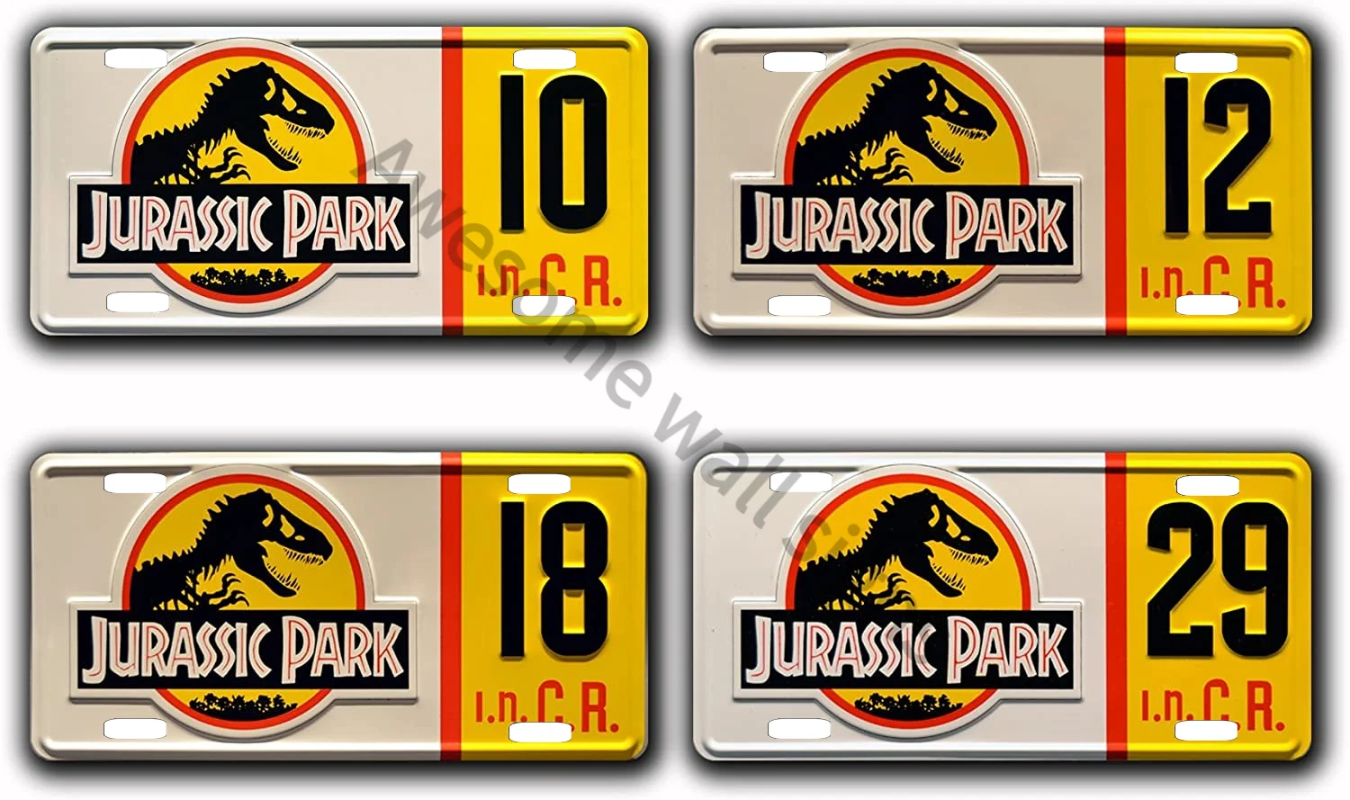 

Shjhlgghj Jkjk S Jurassic Park | # 10# 12# 18# 29 | Metal Flat License Plate