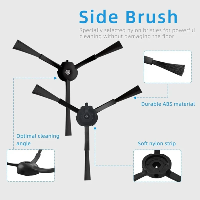 Для Roborock S8 Pro Ultra робот-пылесос запасные части основная боковая щетка накладка для