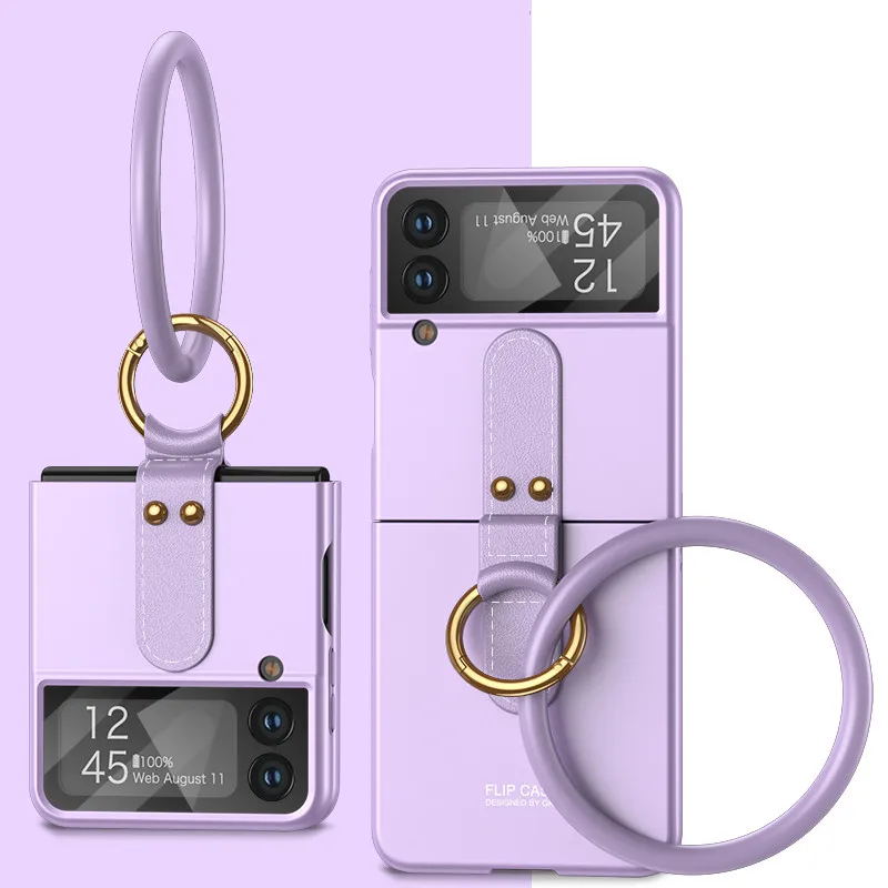 

Anti-Knock Fashion Lens Cover Film Case for Samsung Galaxy Z Flip 4 5G Flip3 Flip4 Flip5 Flip 3 5 Zflip3 Zflip4 Ring Holder
