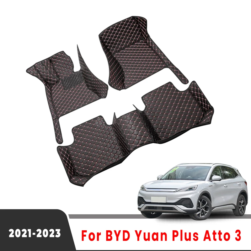 

Car Floor Mats For BYD Yuan Plus Atto 3 2021 2022 2023 Auto Interior Carpets Styling Covers Accessories Rugs Foot Pad Waterproof