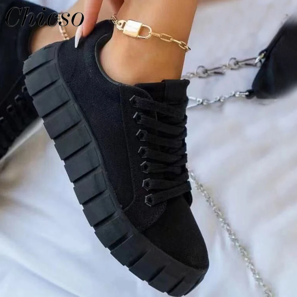 

Women's Trendy Sneakers 2022 Spring New Floral Ladies Lace Up Casual Shoes 36-43 Large-Sized Running Walking Flat Sport Shoes