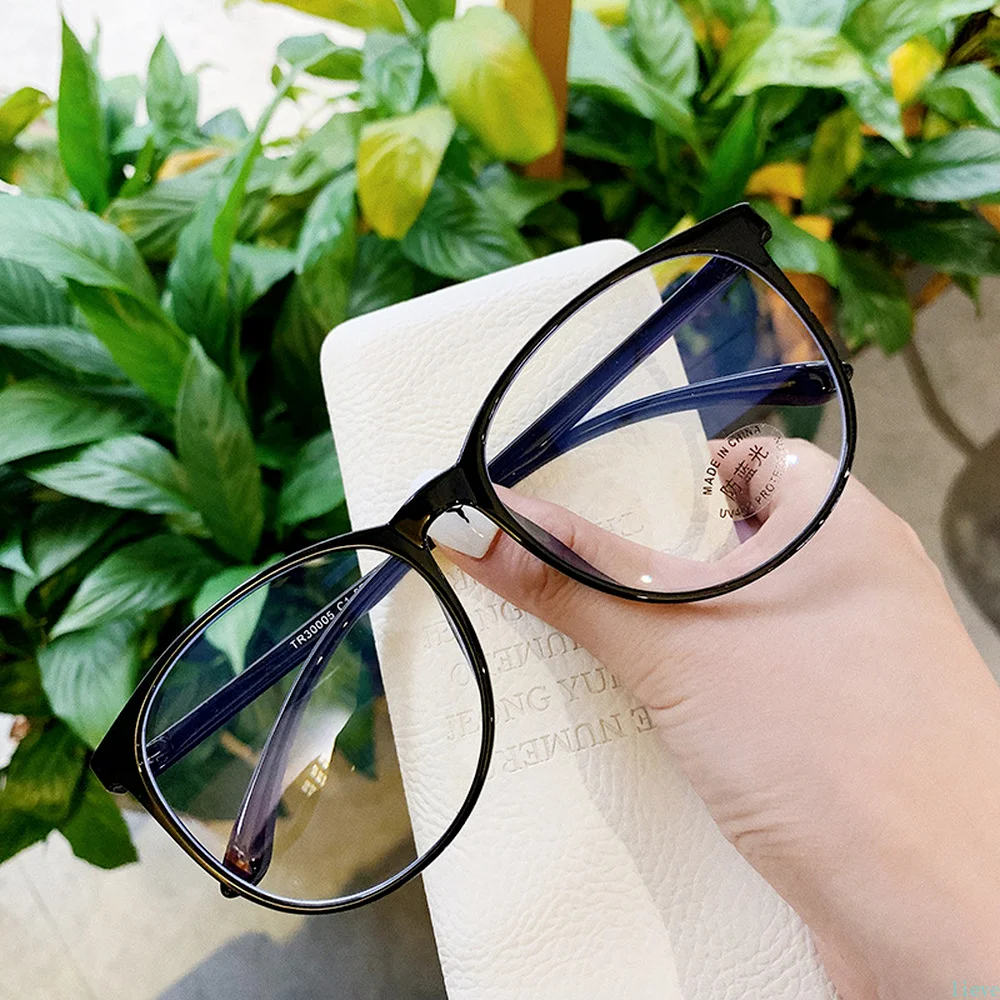 

LIEVE Transparent Computer Glasses Frame Women Men Anti Blue Light Round Eyewear Blocking Glasses Optical Spectacle Eyeglass