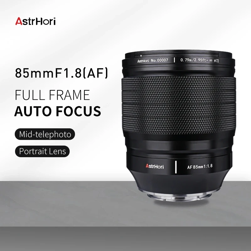

AstrHori 85mm F1.8 AF Full Frame Auto Focus Portrait Lens For Sony E Mount Camera A6500 A6400 NEX-5A ZV-E10 A6600 VS Meike