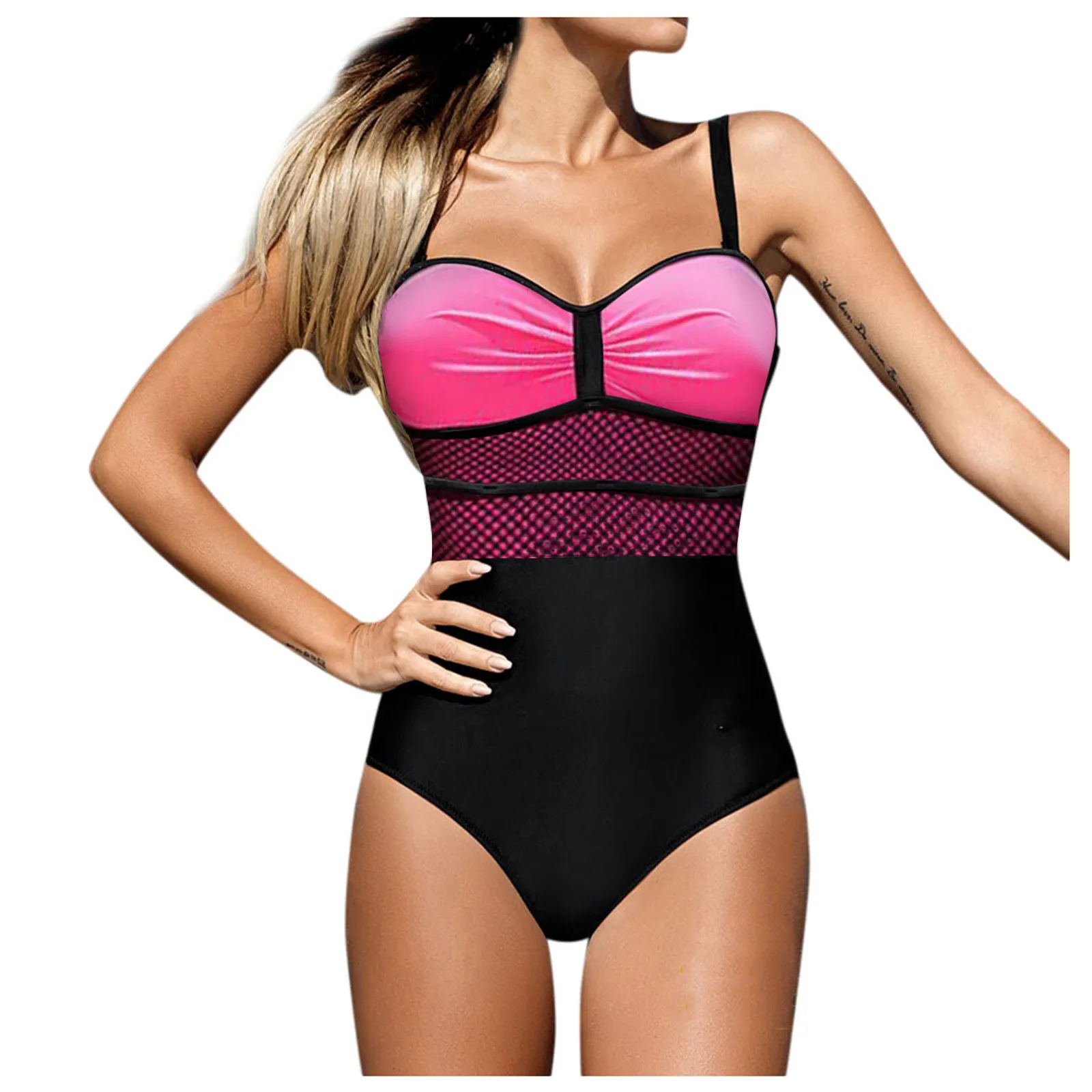 

Solid Swimsuit Summer Women Sexy One Piece Swimwear Brazilian Tankini 2022 Beach Wear Monokini Trajes De Baño Mujer Beachwear
