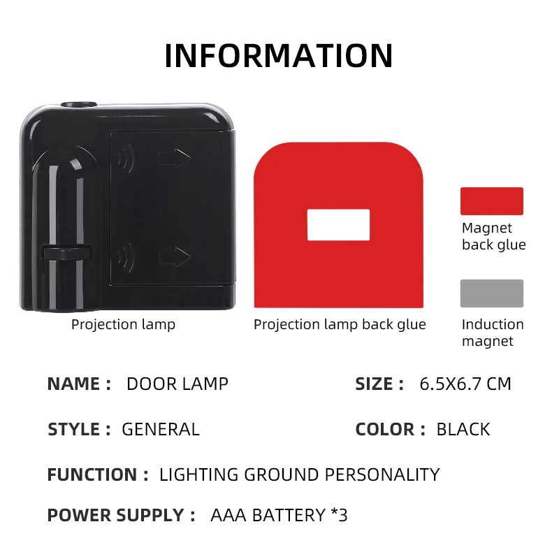 1/2 шт. автомобильная HD-проекторная лампа для двери автомобиля беспроводная
