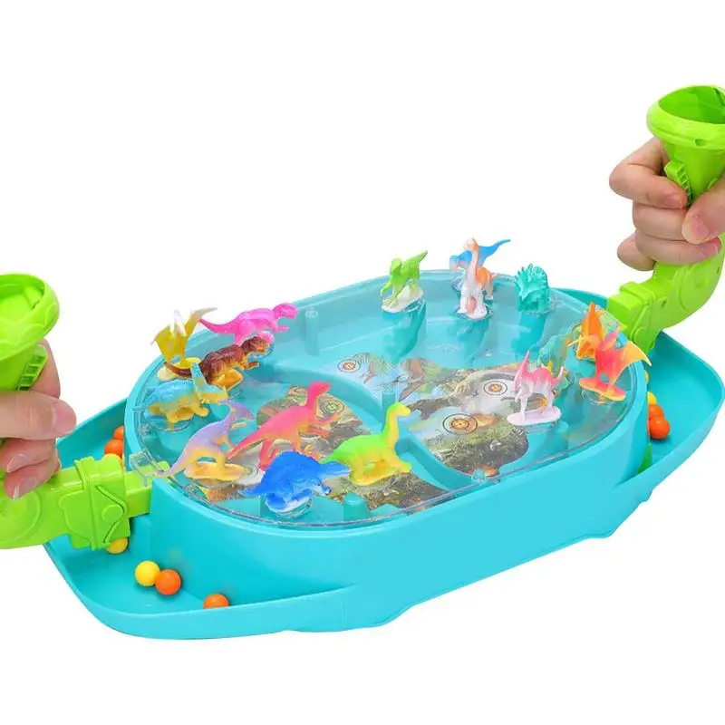 

Динозавр, настольная игра, Интерактивная мишень, мраморные игрушки для двух игроков, конкурентоспособная прыгающая игра для семейных развлечений