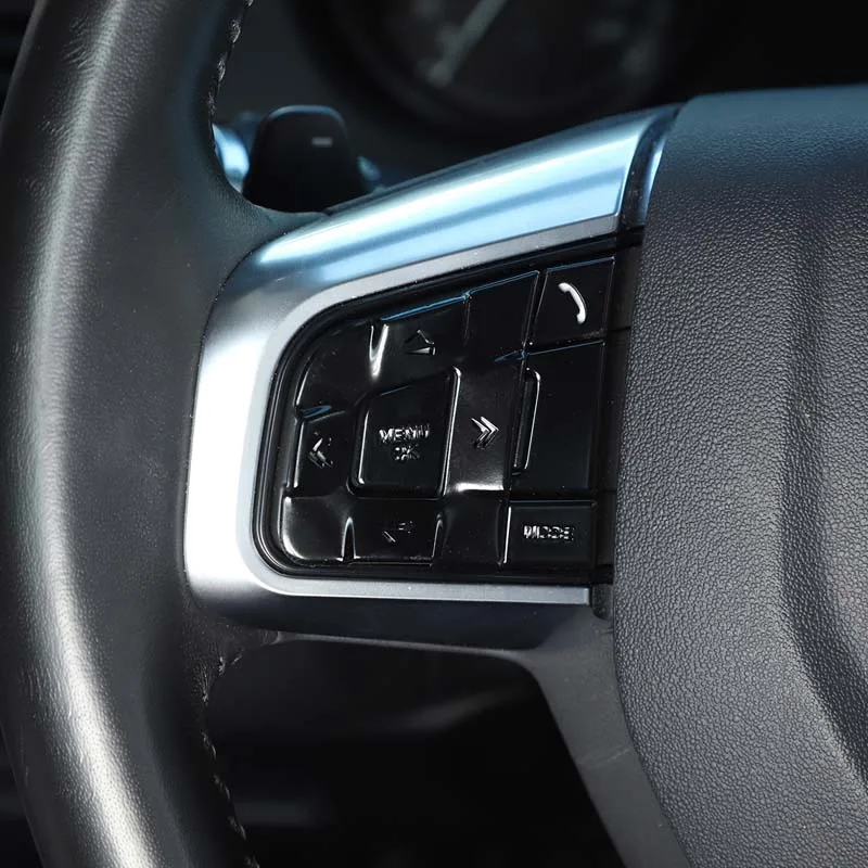 

10 PCS Car Steering Wheel Buttons Sequins Stickers Aluminum Alloy Car Styling for Land Rover Discovery Sport 2015-19 Accessories