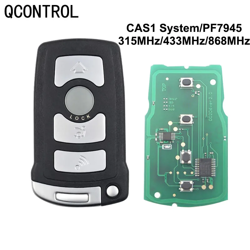QCONTROL Remote Car Key  for BMW 7 Series 730/740(E65/E66) CAS1/CAS2 Anti-theft System 315/433/868MHZ 7945 chip