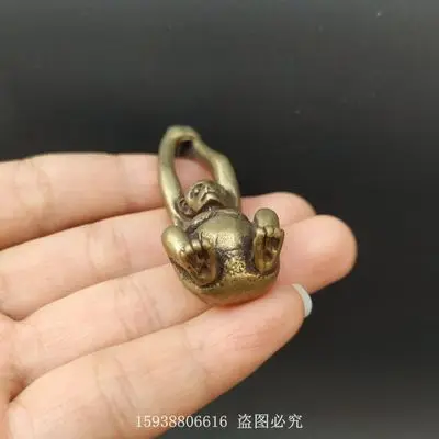 Изысканная имитация латуни твердый Зодиак обезьяна Гиббон кулон |