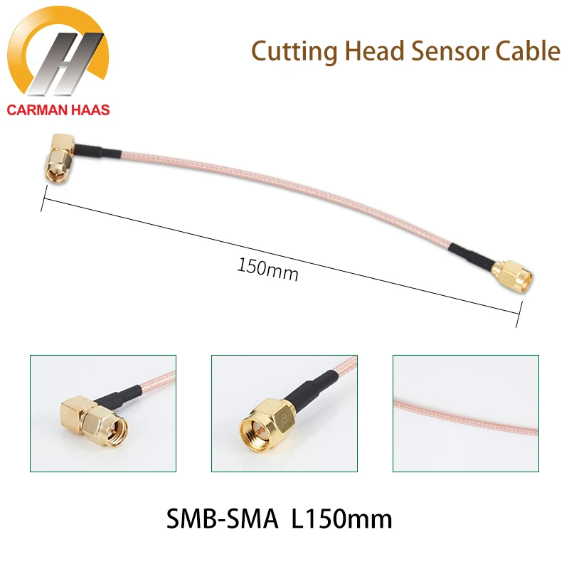 Carman-Cable de Sensor de SMB-SMA para Raytools, Cable de fibra para cabezal de corte láser, transformador, BM109, BM110, BM114, BT240S