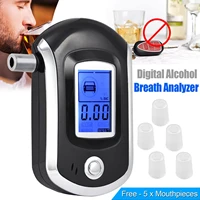 portable digital breath alcohol tester professional at6000 alcohol tester breath drunk driving analyzer lcd screen