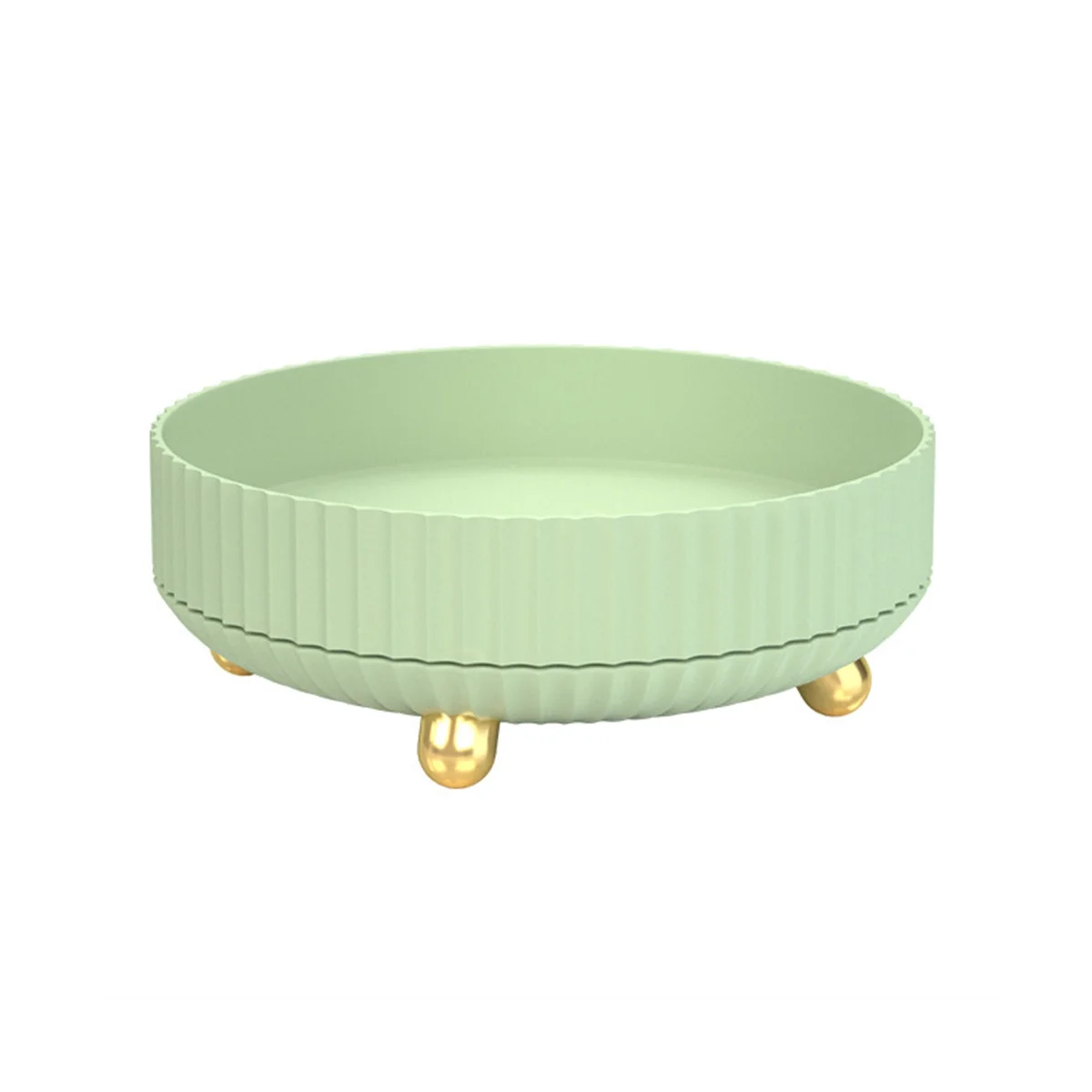 

360° Rotating Storage Multifunctiona Organizer Shelf Oilproof Non-Slip Kitchen Supplies Holder Light Green
