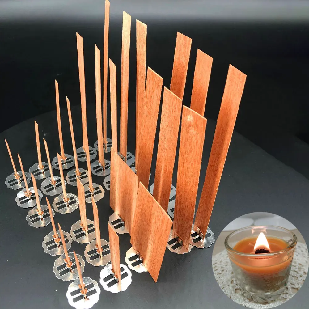 Фитиль деревянный для свечей фитиль с вкладкой из экологически чистого