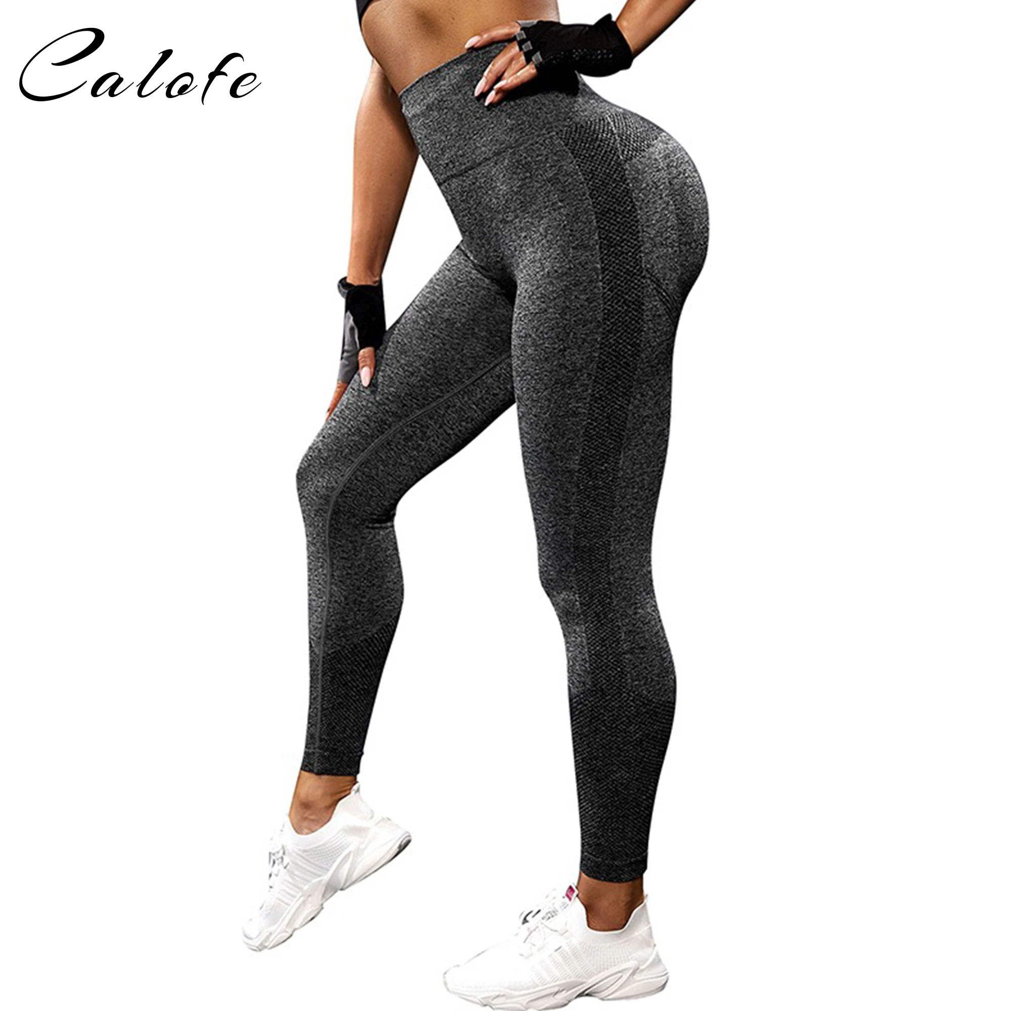 

New Women Sport Seamless Leggings High Waist Elastic Solid Yoga Leggings Gym Trainning Joggings Pants Female Gym Accessories