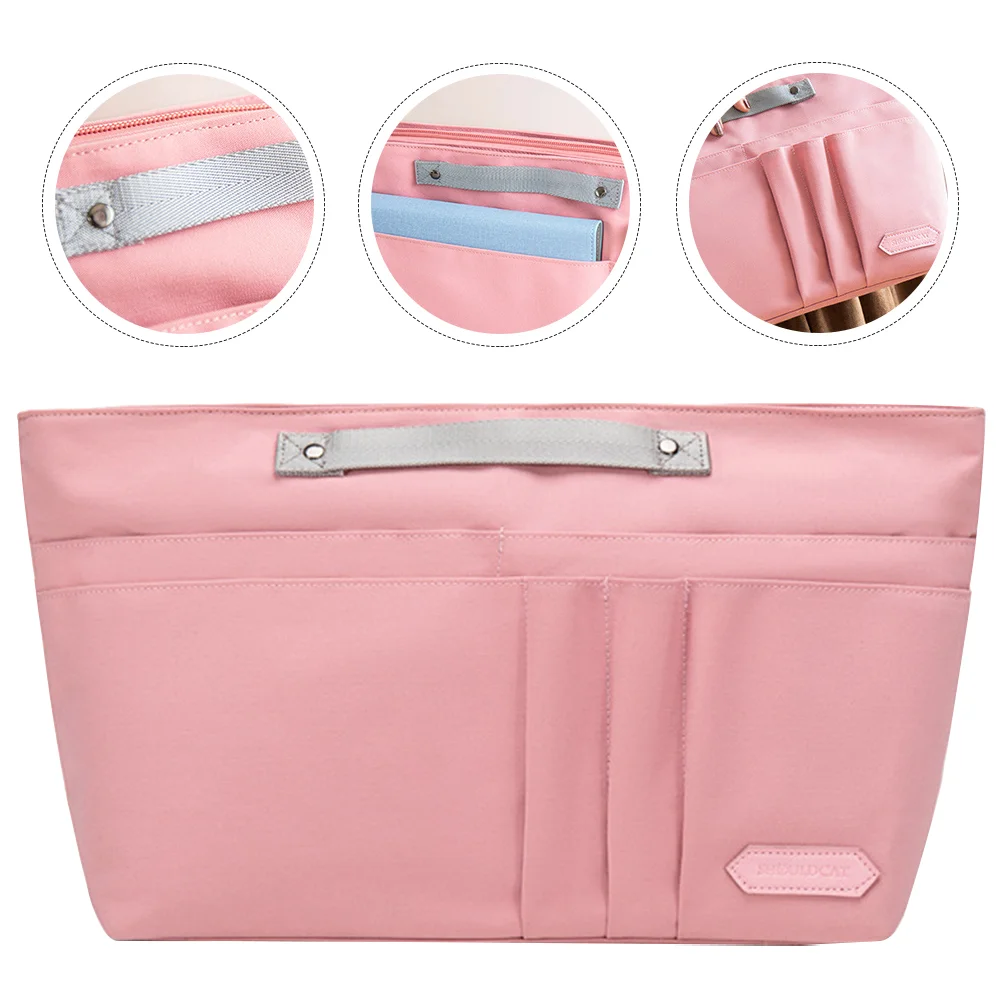 

Bag Organizer Makeup Large Travelbags Storage Capacity Compartment Toiletry Makeone Piece Travelling Everyday Multipurpose Small