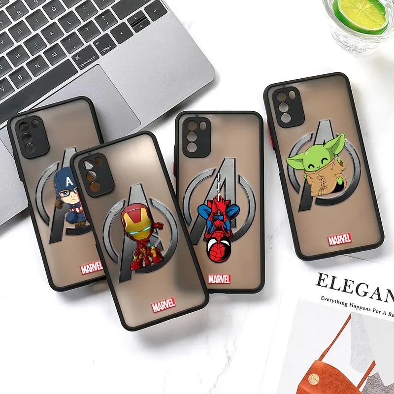 

Marvel Avengers A Logo Ironman Cases For Xiaomi 12T Pro 12 11 Lite 5G NE 11T 10T 9 Poco X3 X4 NFC F3 M3 M4 Pro Matte Clear Cover