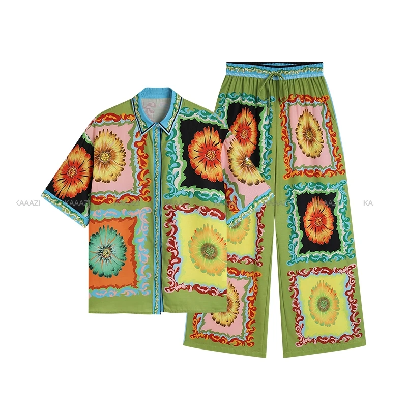 Модная винтажная повседневная женская рубашка с длинным рукавом и принтом новые