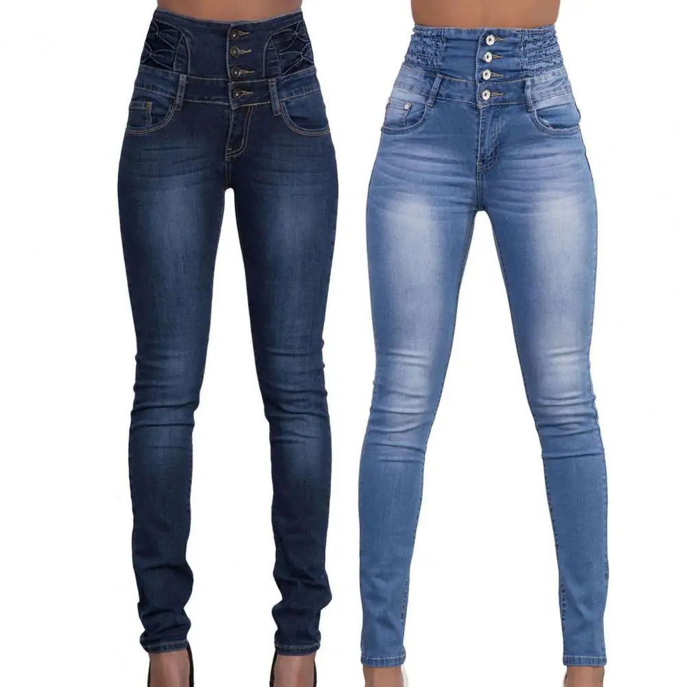 

Skinny High Waist Jeans Casual Leggings Fashion Vaqueros 2XL Silm Pencil Strecth Denim Pants Large Size Spodnie Women Pantalon