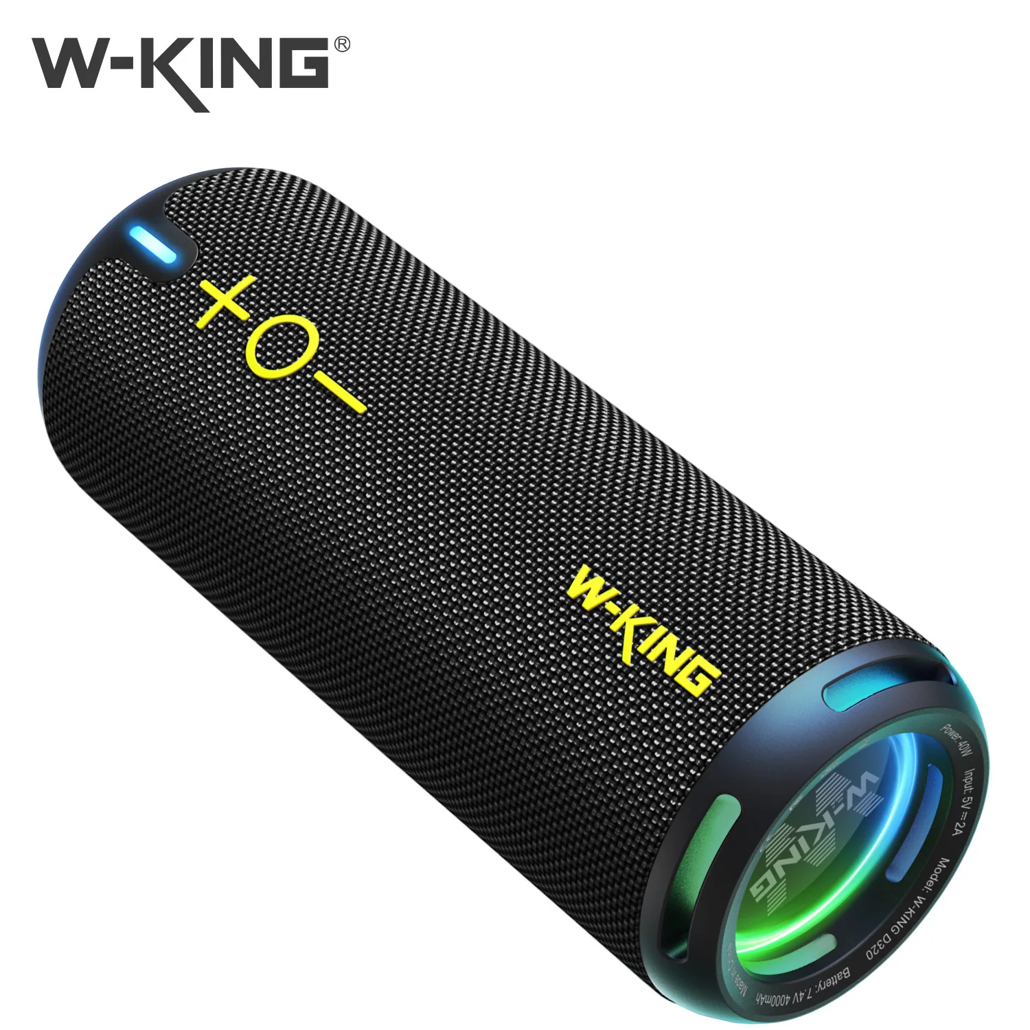 Портативная колонка W-KING, 40 Вт, водонепроницаемость IP67, управление ...