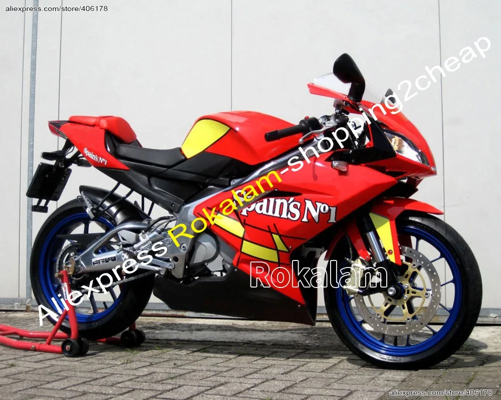 

Для Aprilia RS125 2006 2007 2008 2009 2010 2011 RS125 RS 125 из АБС-пластика для мотоцикла обтекатель (литья под давлением)