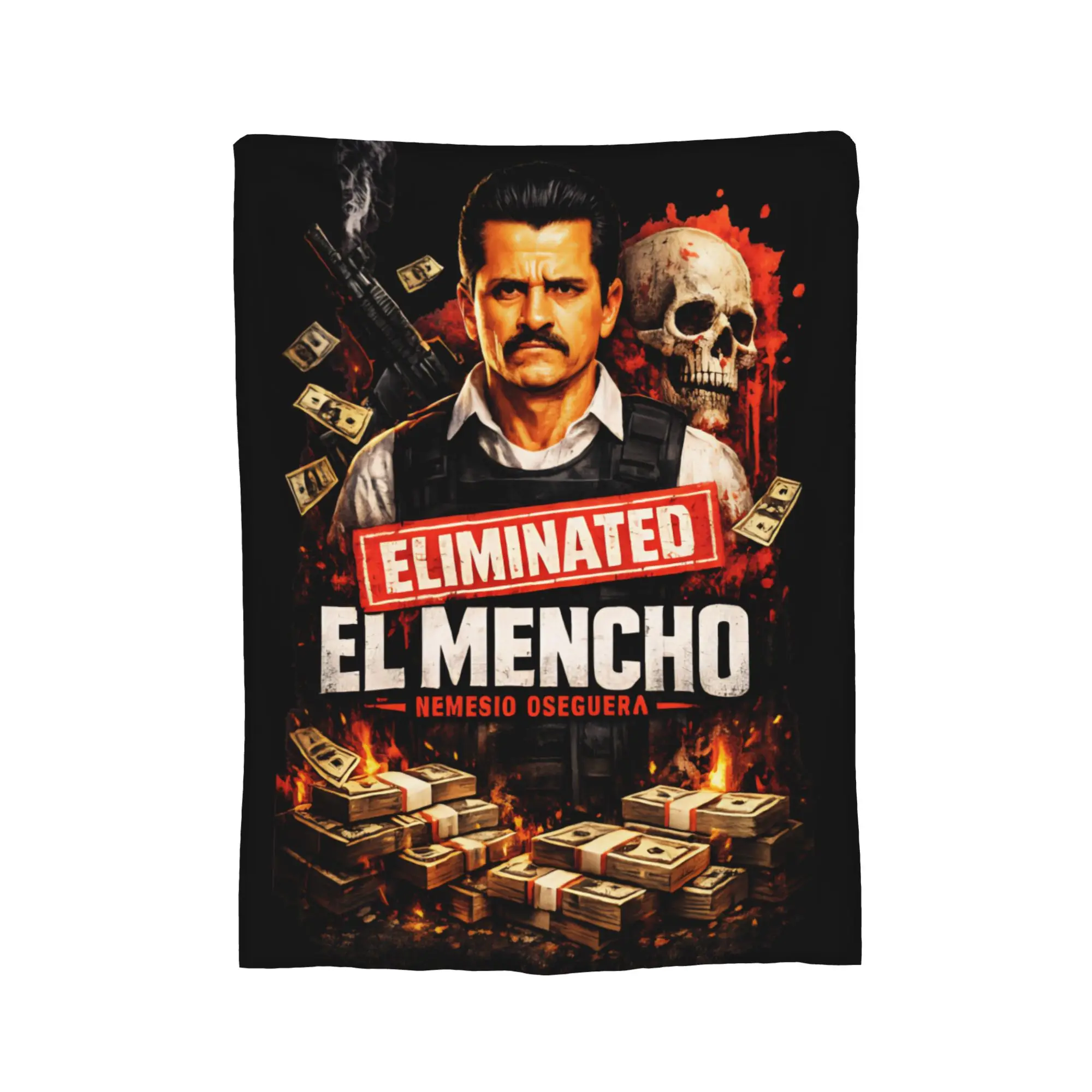 Фото Плед El Mencho из флиса для лета и кондиционированных помещений, многофункциональный, супертеплый, для дома, автомобиля, кровати №2