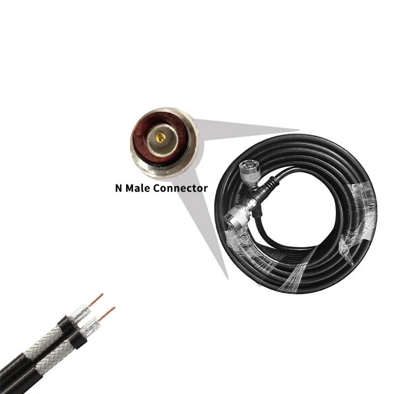 Najtaniej 10M 15M 20M 30M Najwyższej Jakości Kabel Koncentryczny 5D N Męski Na N Męski Na Wzmacniacz Sygnału I Antenę