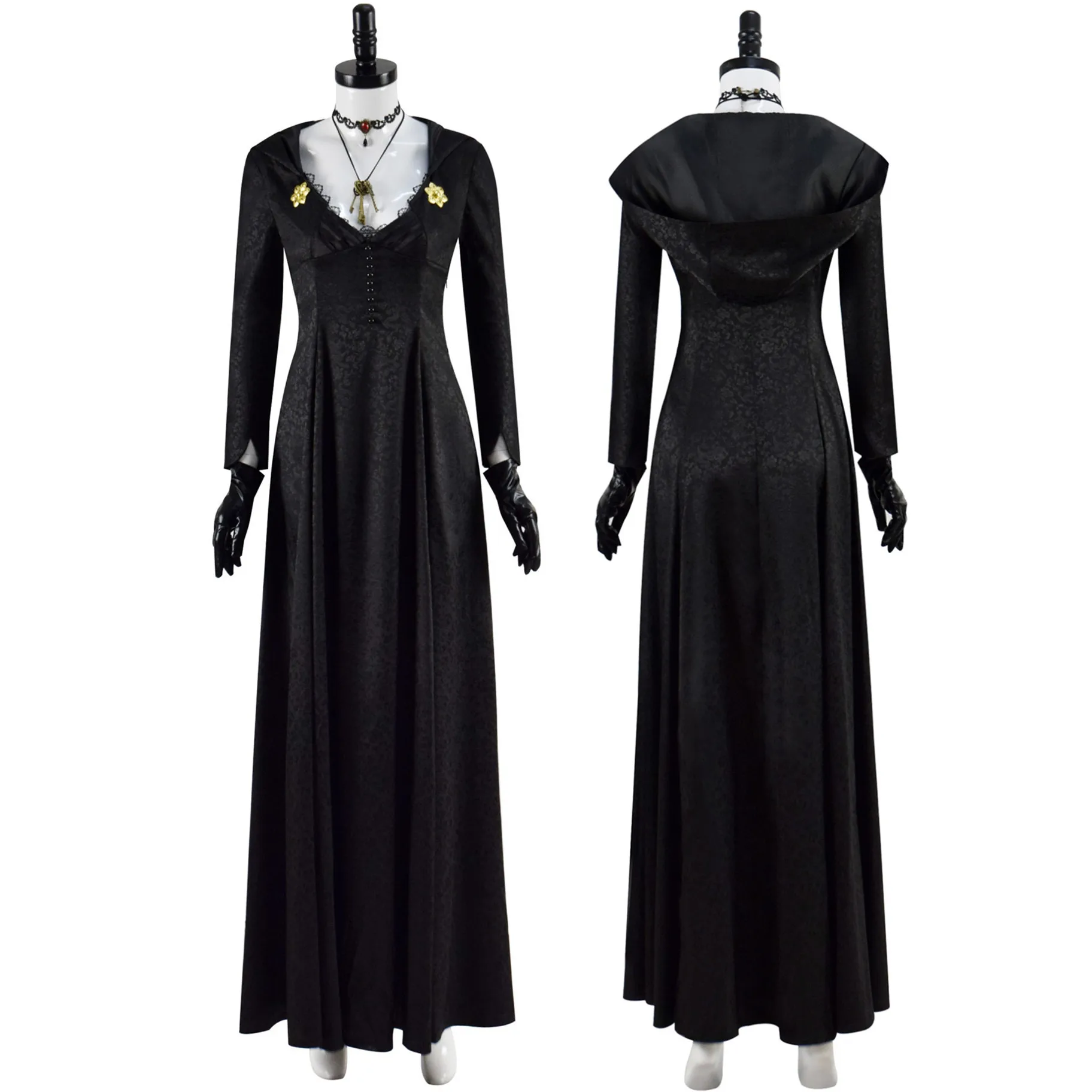 

CosDaddy Moth Lady Cosplay Costume Adult Women Black Dress Suits Girls Halloween Carnival Party Role Play Costume