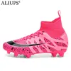 ALIUPS Size 31-48 Women Men Soccer Shoes Sneakers Cleats Professional Football Boots Kids Futsal Football Shoes for Boys Girl 1