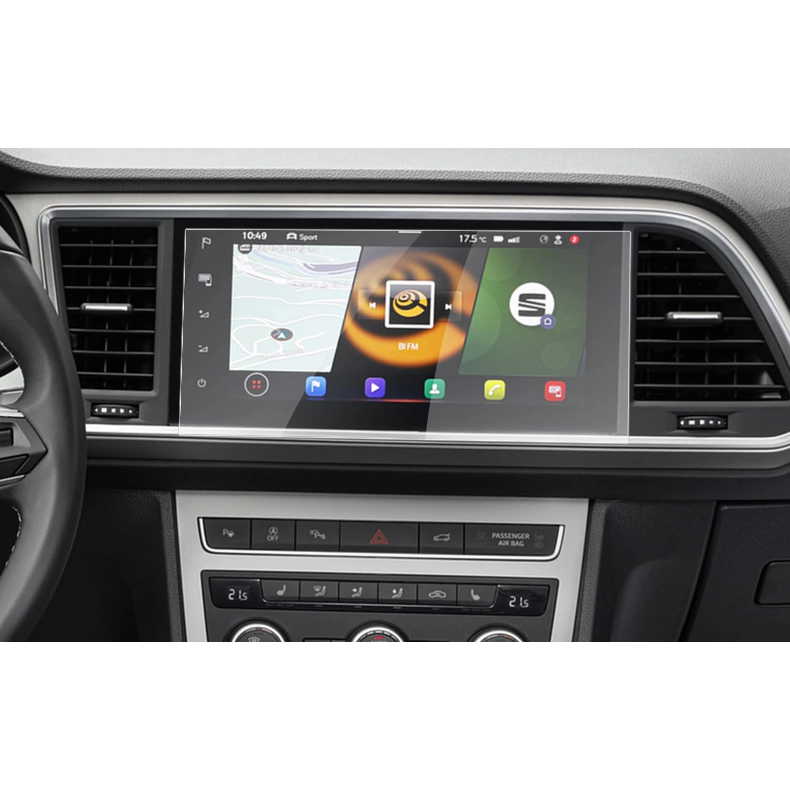Фото 2 шт., защитная пленка для экрана автомобиля Seat Ateca 2021 8 дюймов №2
