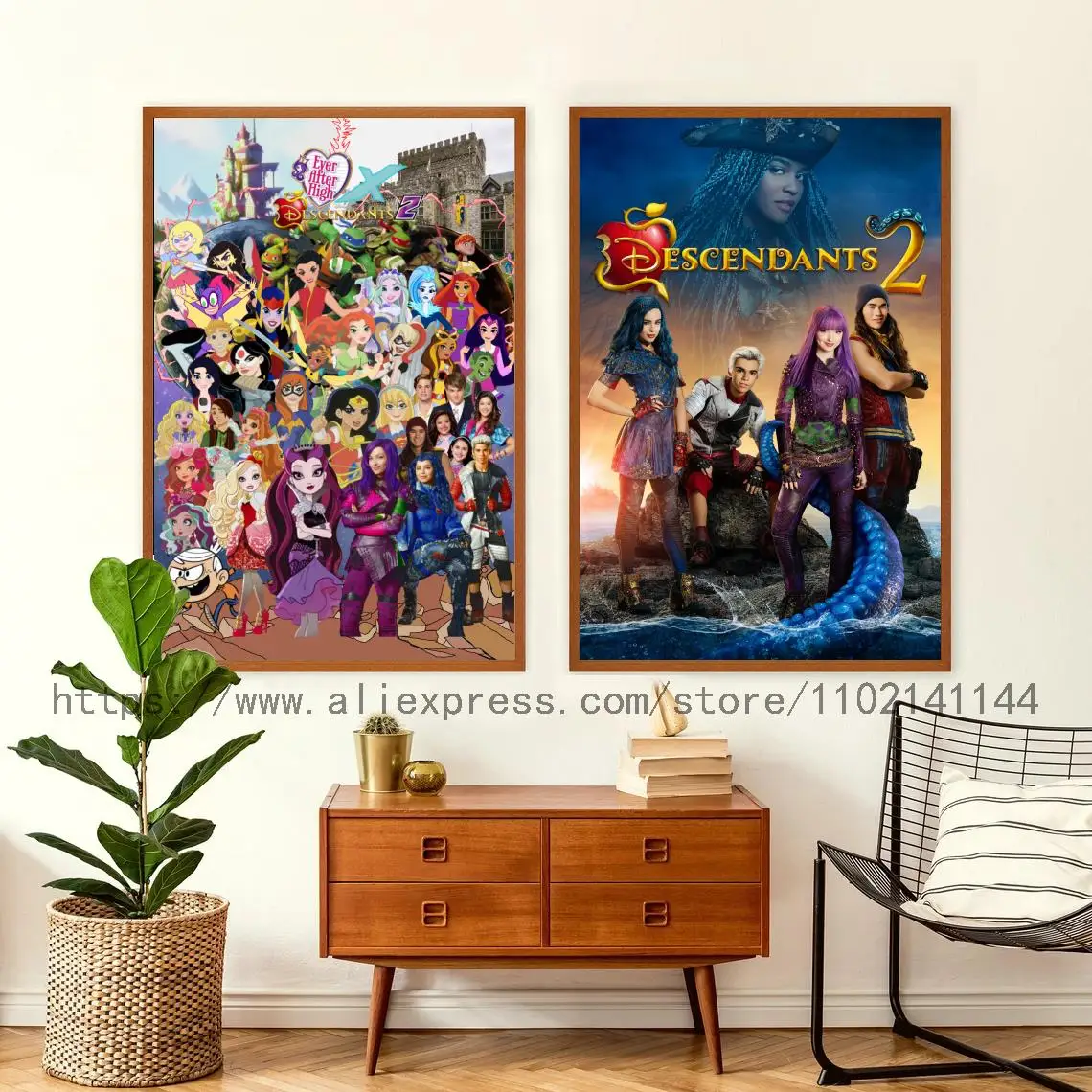 

Descendants 3 - Grid Decoration Art Poster Wall Art Personalized Gift Modern Family bedroom Decor Canvas Posters