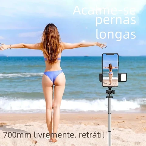 BSLIUFANG Монопод с дистанционным затворным заполняющим светом для iPhone, Samsung, Xiaomi, держатель для телефона, мини-штатив, беспроводная Bluetooth-палка для селфи