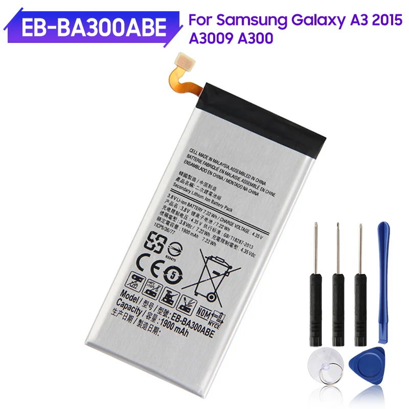 Оригинальная Аккумуляторная батарея для SAMSUNG GALAXY A3 2015 A300X A300 A300F A300FU A300G A300H A300M A3000 A3009 1900 мАч