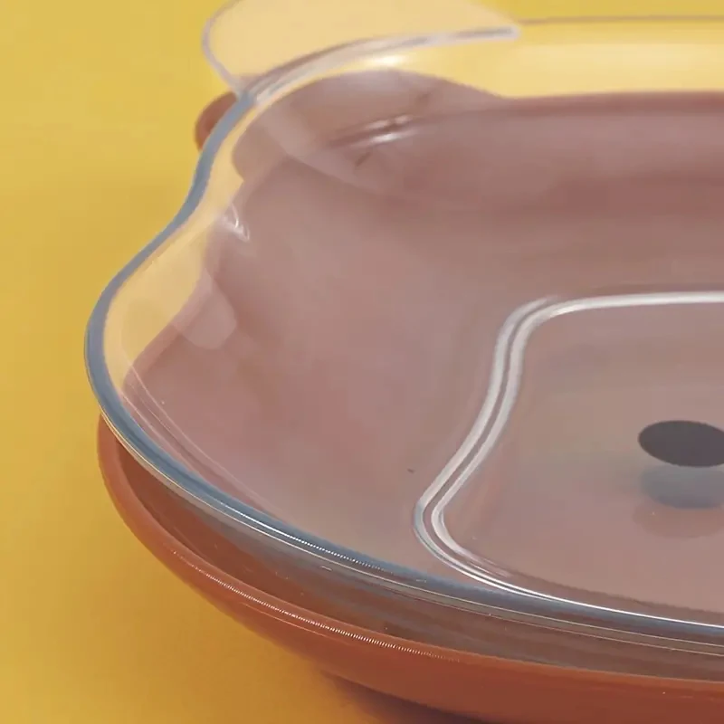 Противоскользящая Миска Для Кошек В Милом Медвежьем Пластиковая Еды Блюдо Воды