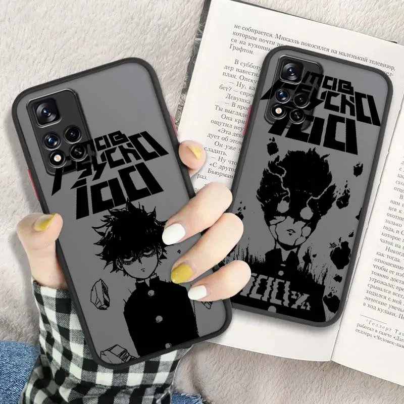 Фото Чехол для телефона Mobu Saiko Hyaku Anime для Xiaomi Redmi Note 12S 11S 11E 11R 10 10T 10S 9S 9 9T 8T 8 7S 7 Pro Lite Max, матовый №4