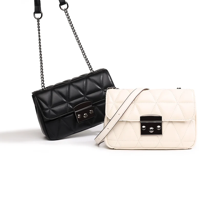 

Bags For Women Fashion Solid Color Diamond Lattice Embroidered Thread Square Women's Shoulder Messenger Tote Bag Bolso Mujer