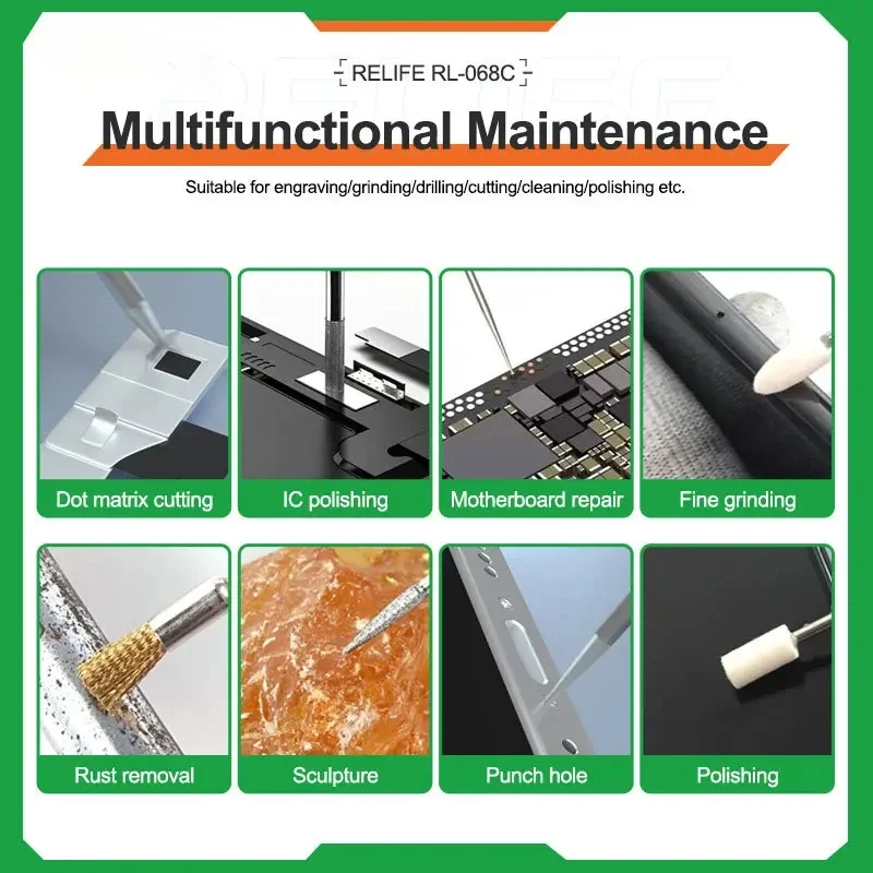 RELIFE RL-068 Электрическая Регулируемая Шлифовальная Ручка Инструмент Для Ремонта