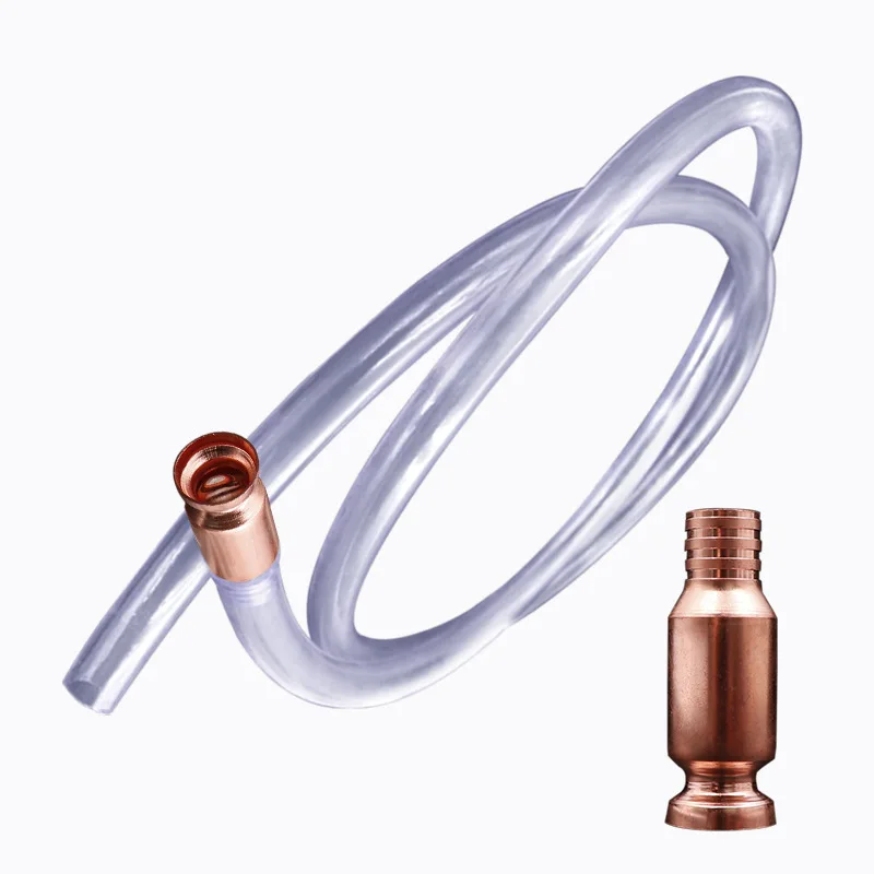 

15mm 19mm Copper Siphon Filler Pipe Manual Pumping Oil Pipe Fittings Siphon Connector Gasoline Fuel Water Shaker Siphon