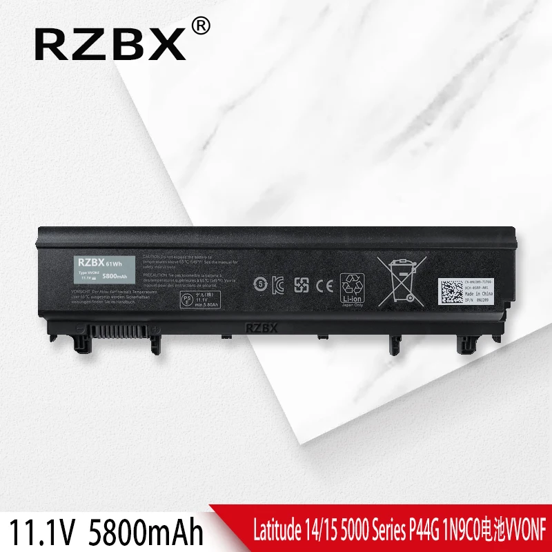 

RZBX 6 cells VV0NF N5YH9 New Laptop Battery For Dell Latitude E5540 E5440 WGCW6 CXF66 VJXMC 0M7T5F 0K8HC 1N9C0 7W6K0 F49WX NVWGM