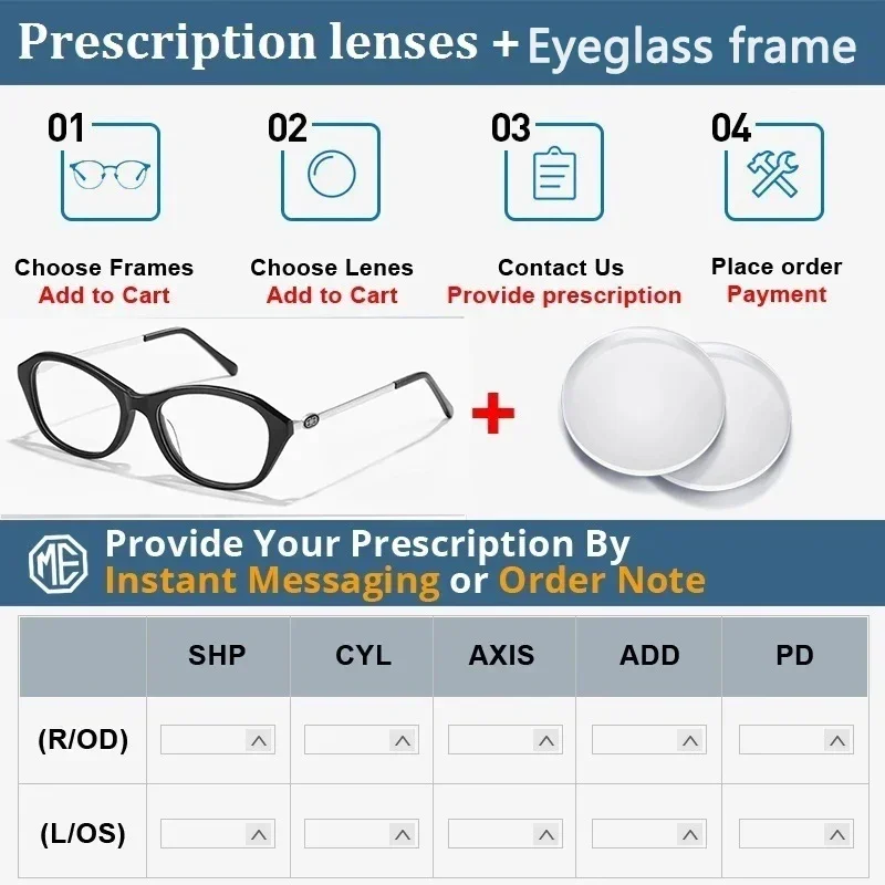 Leit려열파 The Same Myopia Glasses Female Black Frame Old Money Wind Plain Makeup Cat Eyes Can Be Equipped with Degree Anti-blue Light