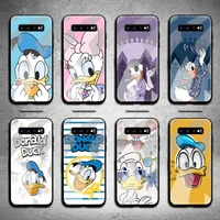 donald duck phone case tempered glass for samsung s20 plus s7 s8 s9 s10 note 8 9 10 plus