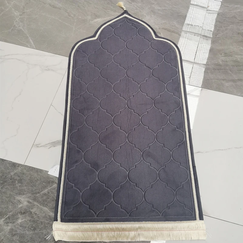 

Muslim Prayer Mat Deluxe Soft Ramadan Prayer Rug 60x120cm Polyester Soli Emboss Islamic Pray Mat Muslim Mothers Day Gift
